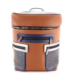 Christian Louboutin Apoloubi Leather Spiked Backpack - Excellent Condition